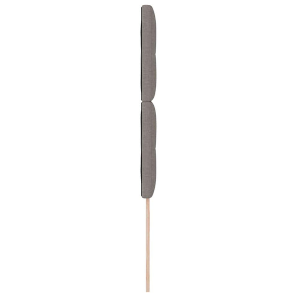 Höhenverstellbares Kopfteil Taupe Stoff 90 cm