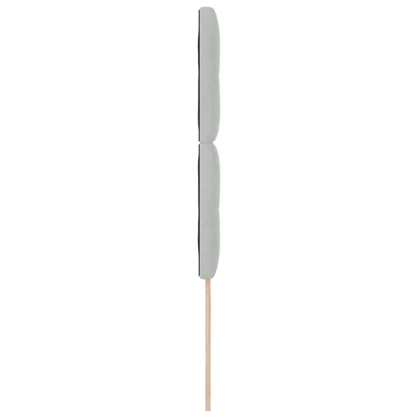 Hellgraues Samt-Kopfteil 90 cm