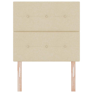 Höhenverstellbares Kopfteil Creme Stoff 100 cm