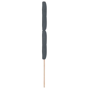 Dunkelgraues Samt-Kopfteil – 100 cm