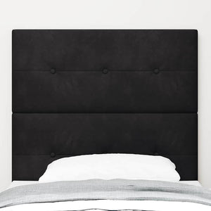 Schwarzes Samt Kopfteil 100 cm