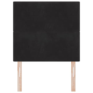 Schwarzes Samt Kopfteil 100 cm