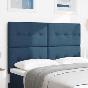 Höhenverstellbares Kopfteil Blau Stoff 144cm