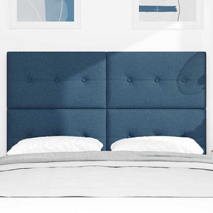 Höhenverstellbares Kopfteil Blau Stoff 144cm