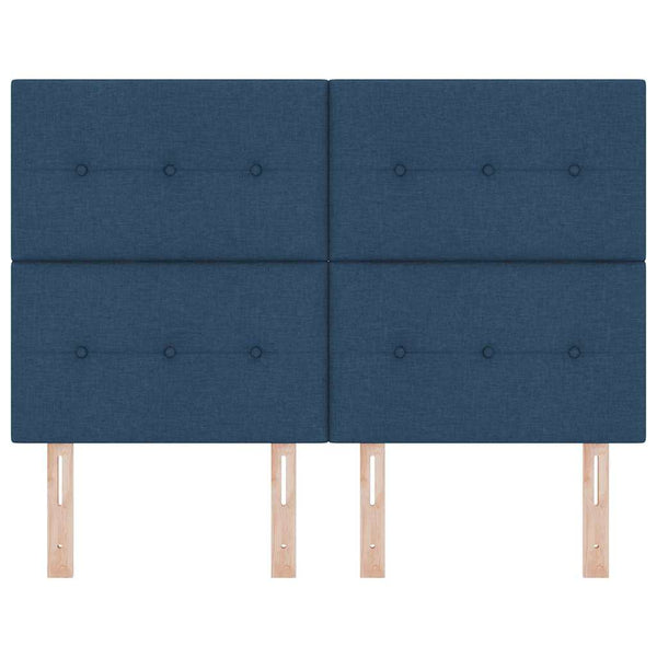 Höhenverstellbares Kopfteil Blau Stoff 144cm