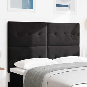vidaXL Headboard Black 144 cm Velvet