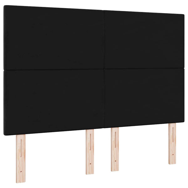 vidaXL Headboard Black 144 cm Velvet
