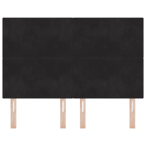 vidaXL Headboard Black 144 cm Velvet