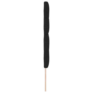 Höhenverstellbares Kopfteil Schwarz Stoff 160cm