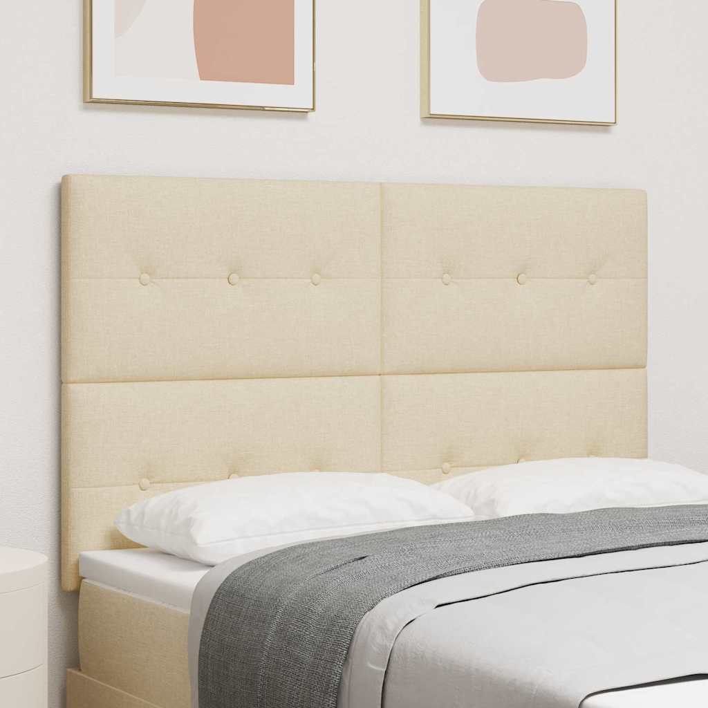 Höhenverstellbares Kopfteil Creme 160 cm