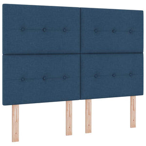 Verstellbares Kopfteil Blau Stoff 160 cm