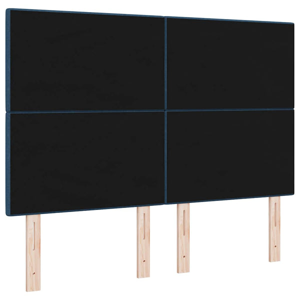 Verstellbares Kopfteil Blau Stoff 160 cm