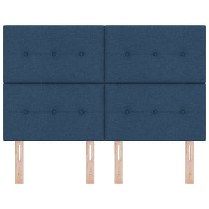 Verstellbares Kopfteil Blau Stoff 160 cm