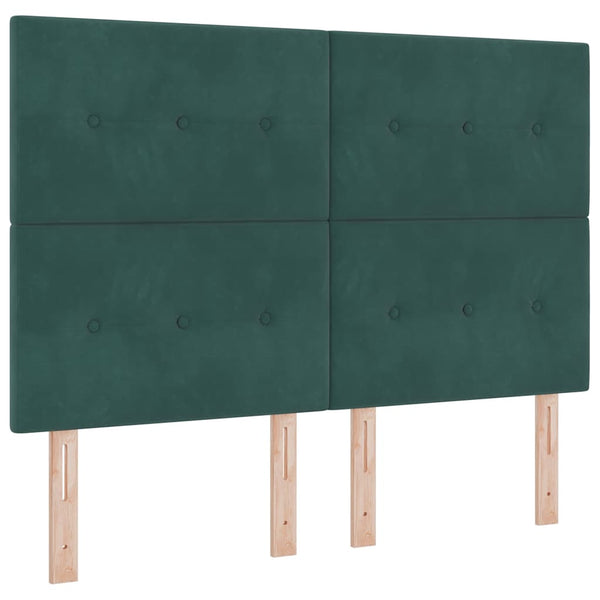 Kopfteil Dunkelgrün 160 cm Samt