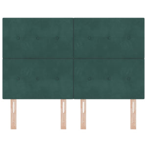Kopfteil Dunkelgrün 160 cm Samt