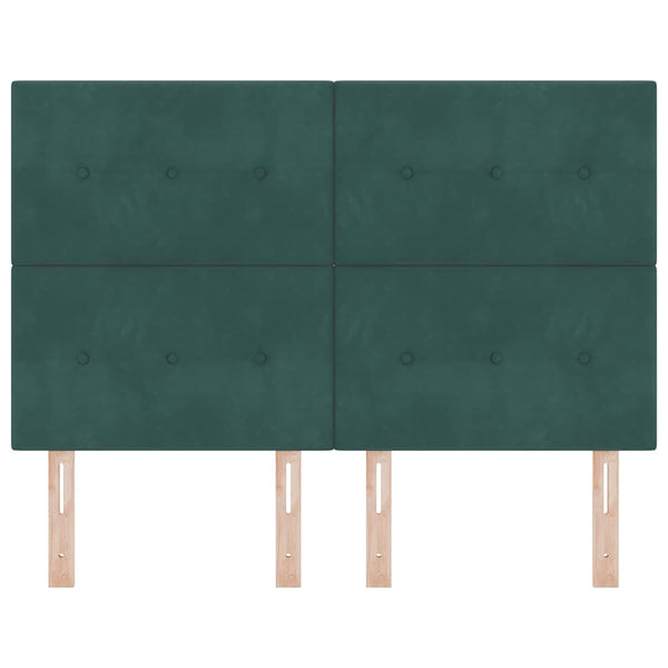 Kopfteil Dunkelgrün 160 cm Samt