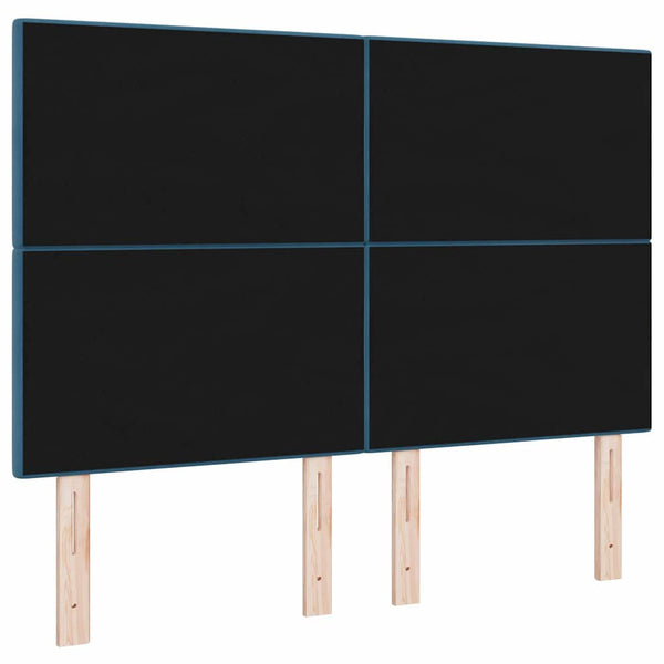 vidaXL Headboard Dark Blue 160 cm Velvet