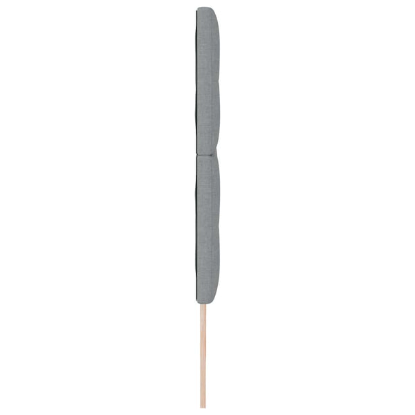 Verstellbares Kopfteil Hellgrau Stoff 180 cm