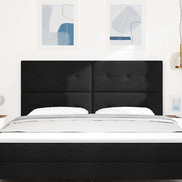 Verstellbares Kopfteil Schwarz Stoff 180 cm