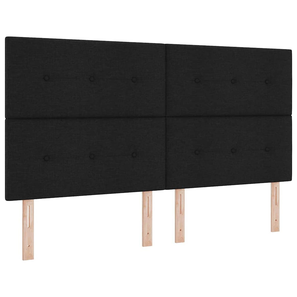 Verstellbares Kopfteil Schwarz Stoff 180 cm