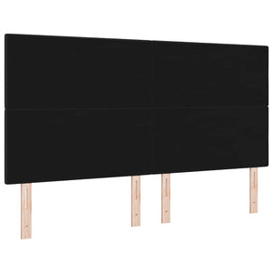 Verstellbares Kopfteil Schwarz Stoff 180 cm
