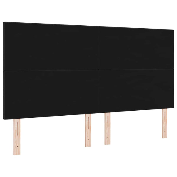 Verstellbares Kopfteil Schwarz Stoff 180 cm