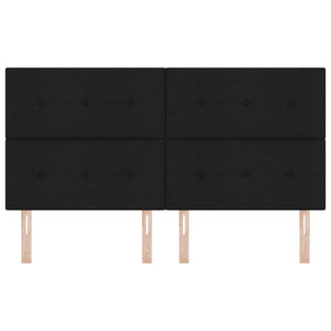 Verstellbares Kopfteil Schwarz Stoff 180 cm