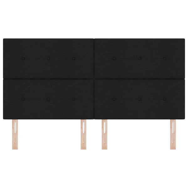 Verstellbares Kopfteil Schwarz Stoff 180 cm