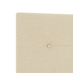 Verstellbares Kopfteil Creme Stoff 180 cm