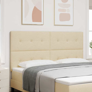 Verstellbares Kopfteil Creme Stoff 180 cm