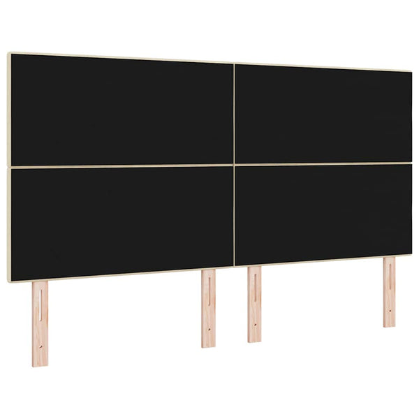 Verstellbares Kopfteil Creme Stoff 180 cm
