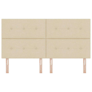 Verstellbares Kopfteil Creme Stoff 180 cm