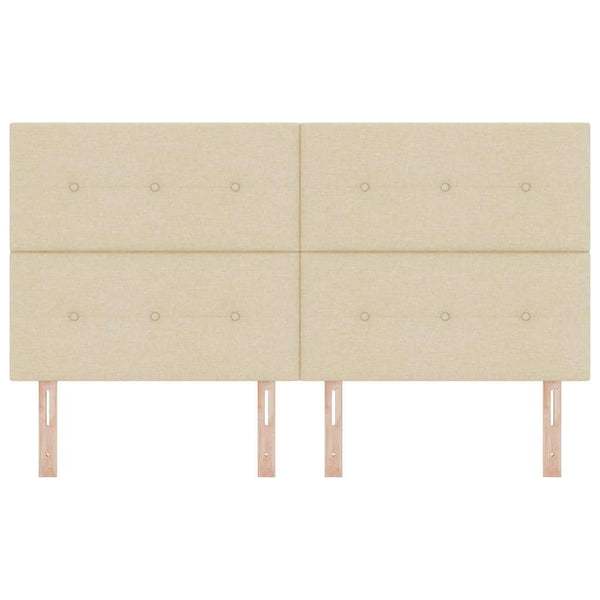 Verstellbares Kopfteil Creme Stoff 180 cm