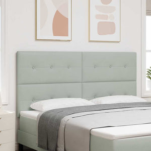 vidaXL Headboard Light Grey 180 cm Velvet