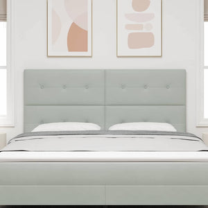 vidaXL Headboard Light Grey 180 cm Velvet