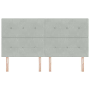 vidaXL Headboard Light Grey 180 cm Velvet