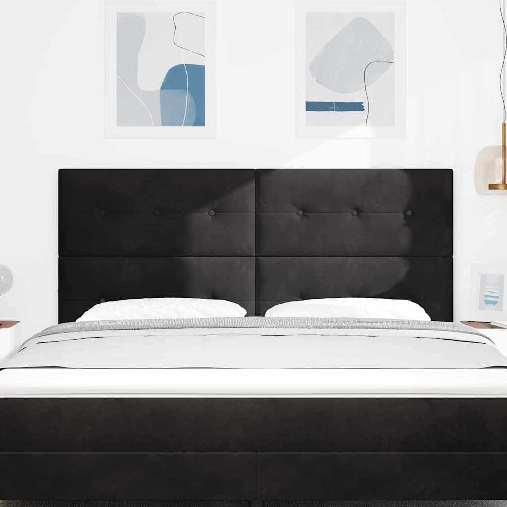 vidaXL Headboard Black 180 cm Velvet