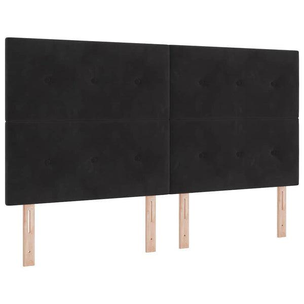 vidaXL Headboard Black 180 cm Velvet