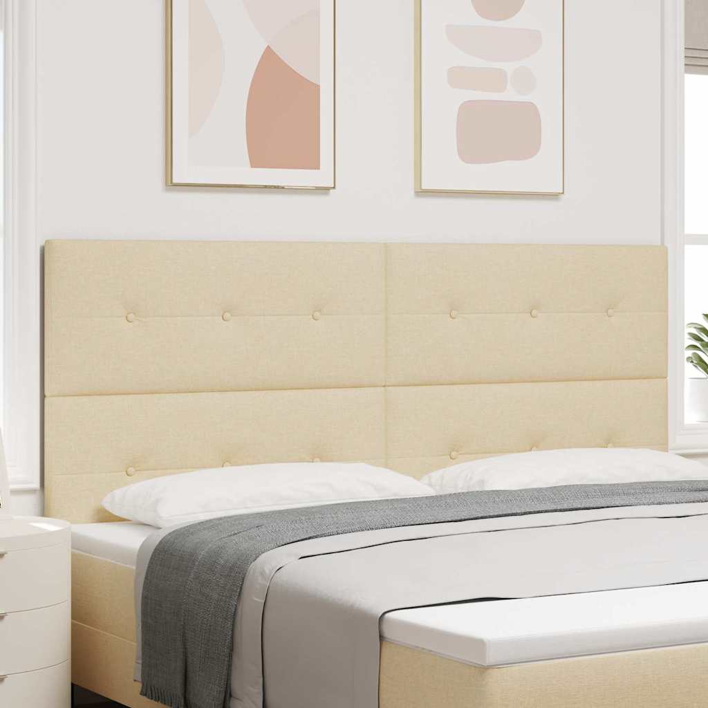 Höhenverstellbares Kopfteil Creme 200 cm