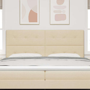 Höhenverstellbares Kopfteil Creme 200 cm