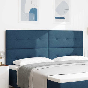Verstellbares Kopfteil Blau Stoff 200 cm