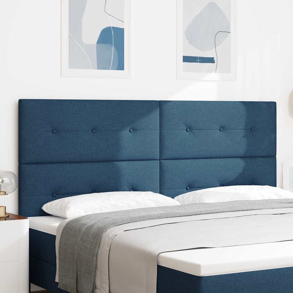 Verstellbares Kopfteil Blau Stoff 200 cm