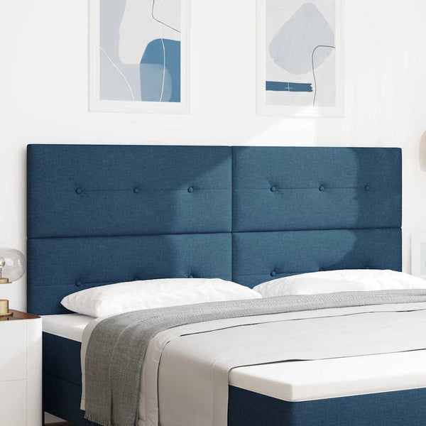 Verstellbares Kopfteil Blau Stoff 200 cm