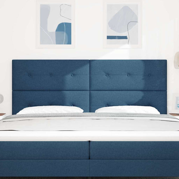 Verstellbares Kopfteil Blau Stoff 200 cm