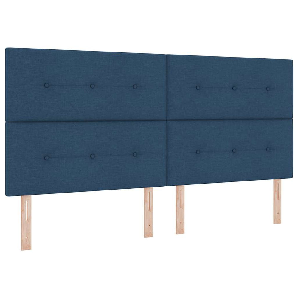 Verstellbares Kopfteil Blau Stoff 200 cm