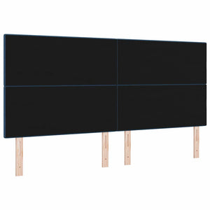 Verstellbares Kopfteil Blau Stoff 200 cm