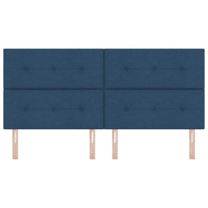 Verstellbares Kopfteil Blau Stoff 200 cm
