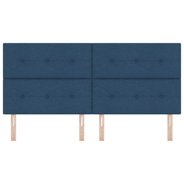 Verstellbares Kopfteil Blau Stoff 200 cm