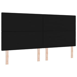 Schwarzes Samt Kopfteil 200 cm