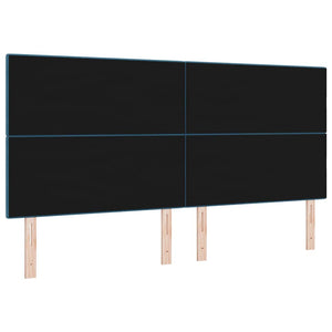 Dunkelblaues Samt Kopfteil 200 cm